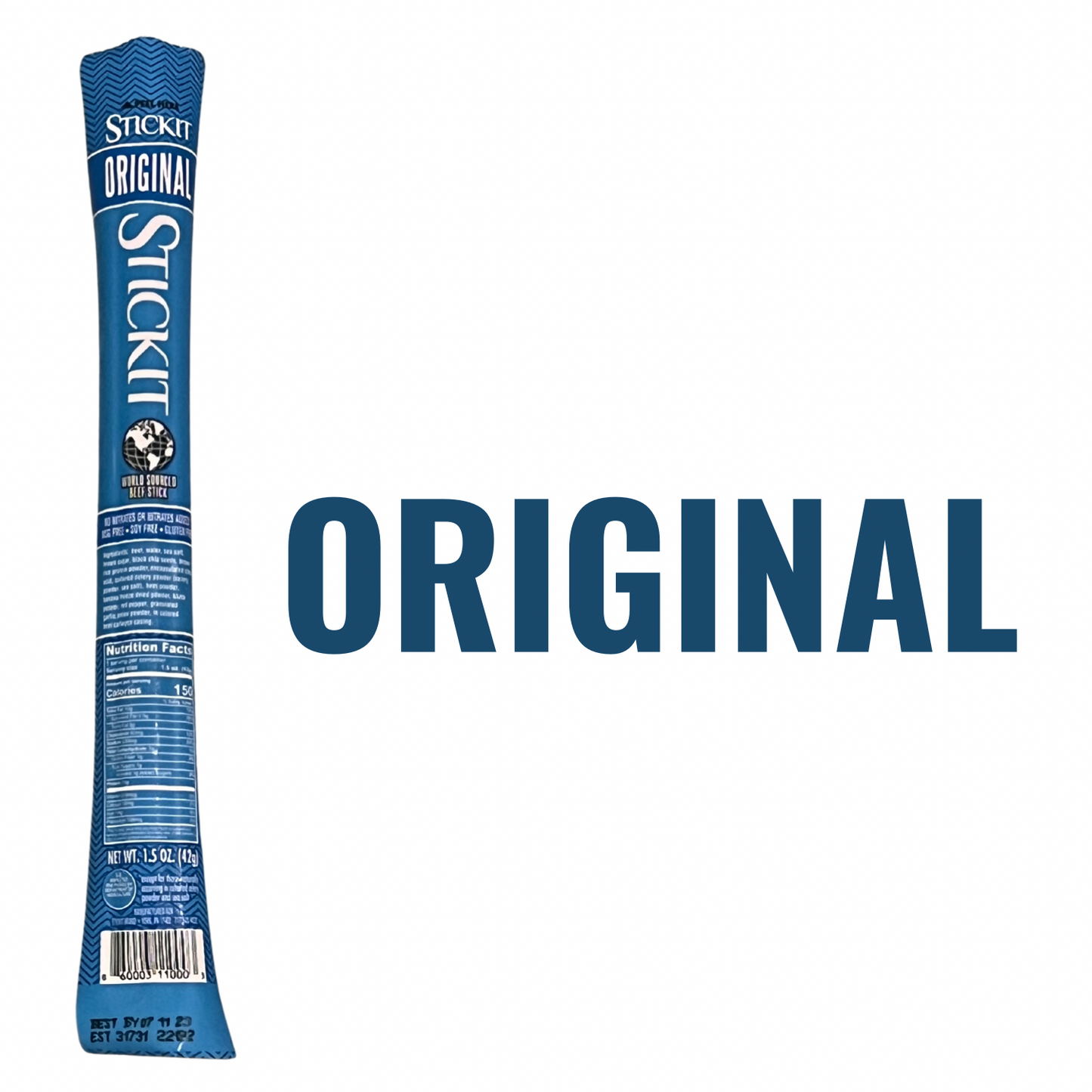 Original Smoked Beef Flavor beef sticks, non-perishable snacks for travel