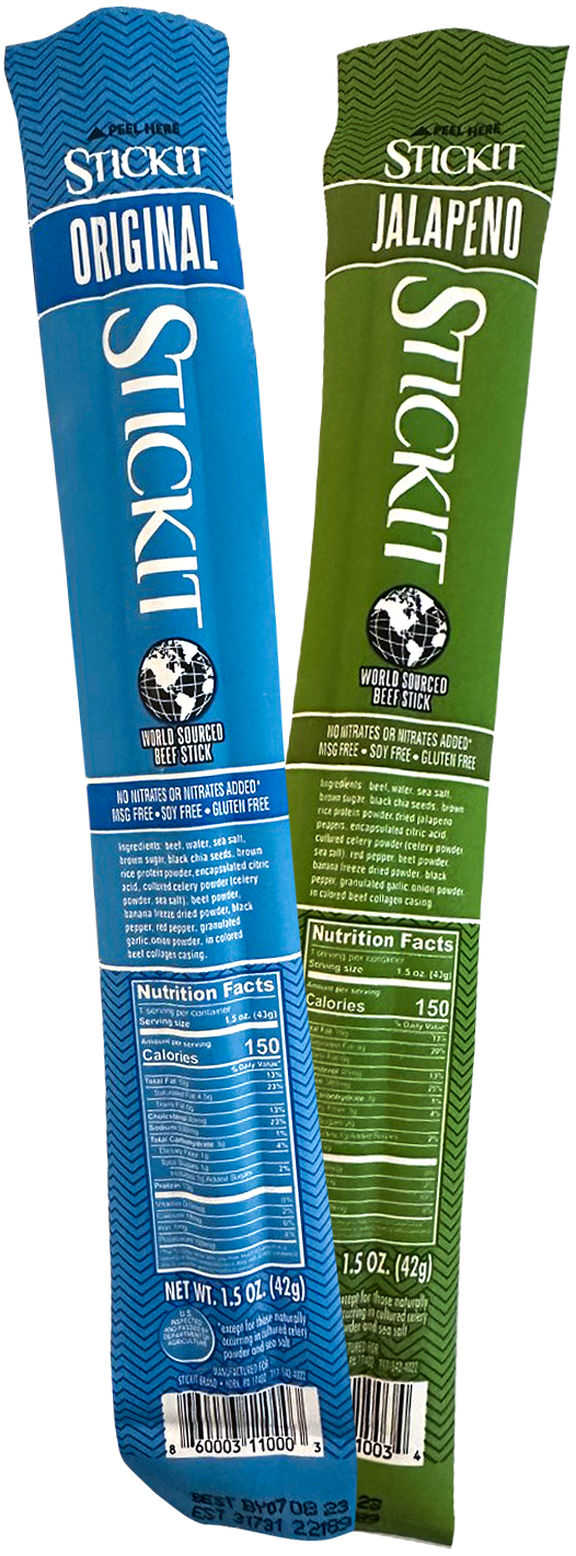 Keto pre-workout snacks in original smoked flavor and spicy jalapeno flavors